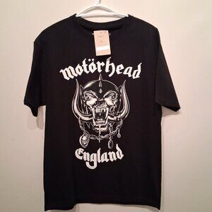 Motörhead England Band Tee Black Medium /(Iron Maiden The Trooper Band Tee Black